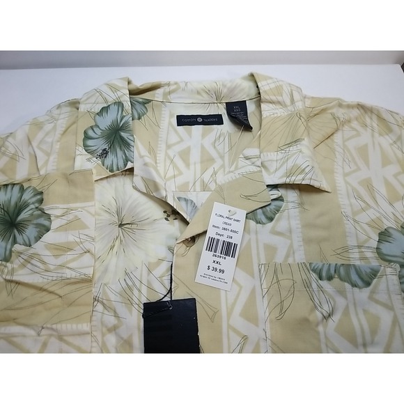 Cotton Traders Mens Short Sleeve Tropical 100% Rayon Shirt  XXL 2XL Hawaiian - Picture 1 of 7